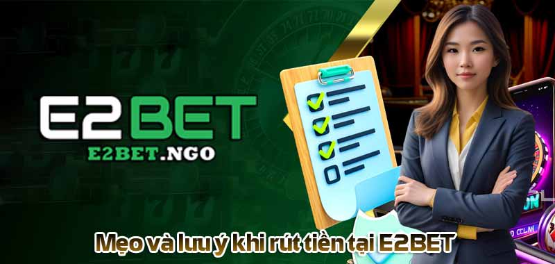 Mẹo và lưu ý khi rút tiền tại E2BET